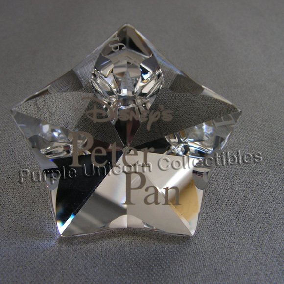 Swarovski Crystal Disney Peter Pan Title Plaque - Picture 1 of 4